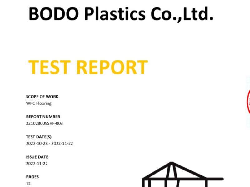 WPC-Physikalischer Test ASTM F1700 01
