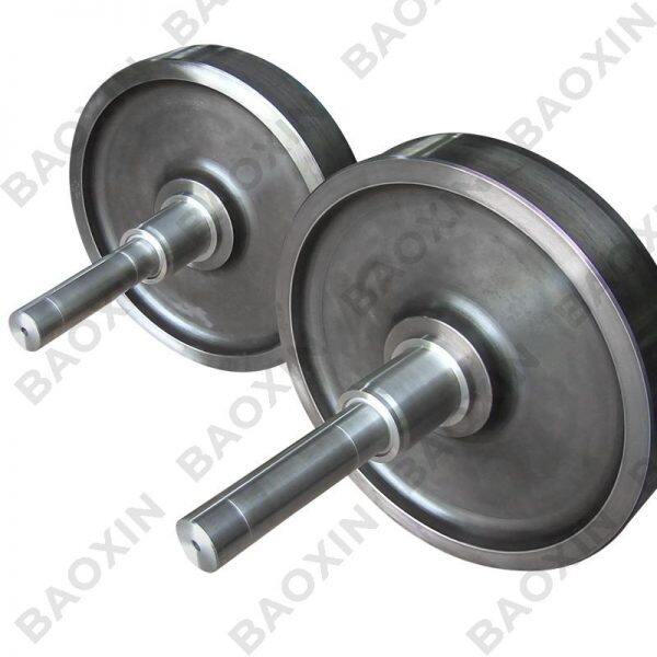 Roda de guindaste de aço pesado jis s60 (od850)