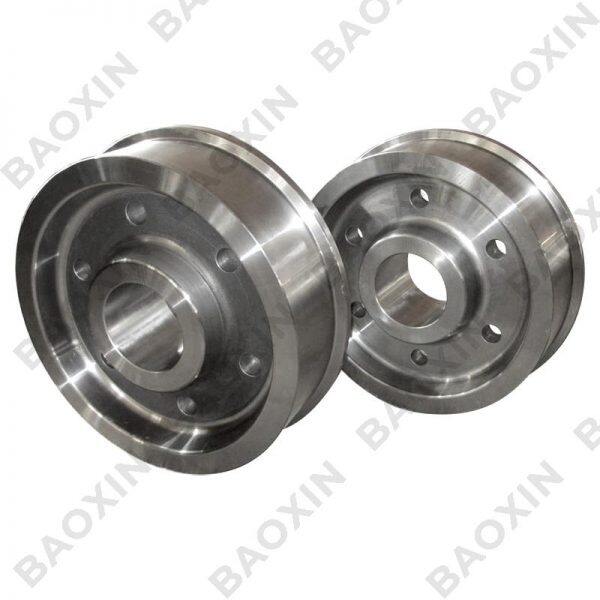 Roda de guindaste de aço pesado jis s60 (od850)
