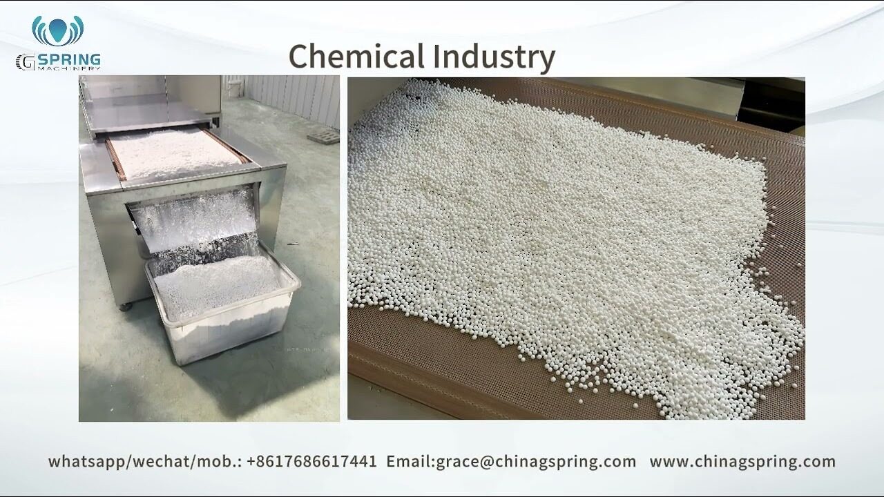 Large Capacity Tunnel Microwave Dryer for Chemical Heating from Gspring Machinery