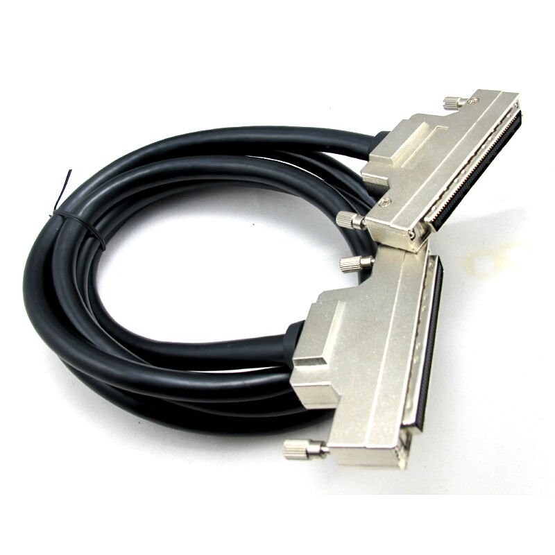 custom 100 pin data cables male d sub to d sub wire harness scsi cable assembly