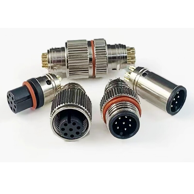 industrial ip68 m8 m12 m16 m23 waterproof male female plug 3 4 5 6 8 12 pin cable wire circular connector
