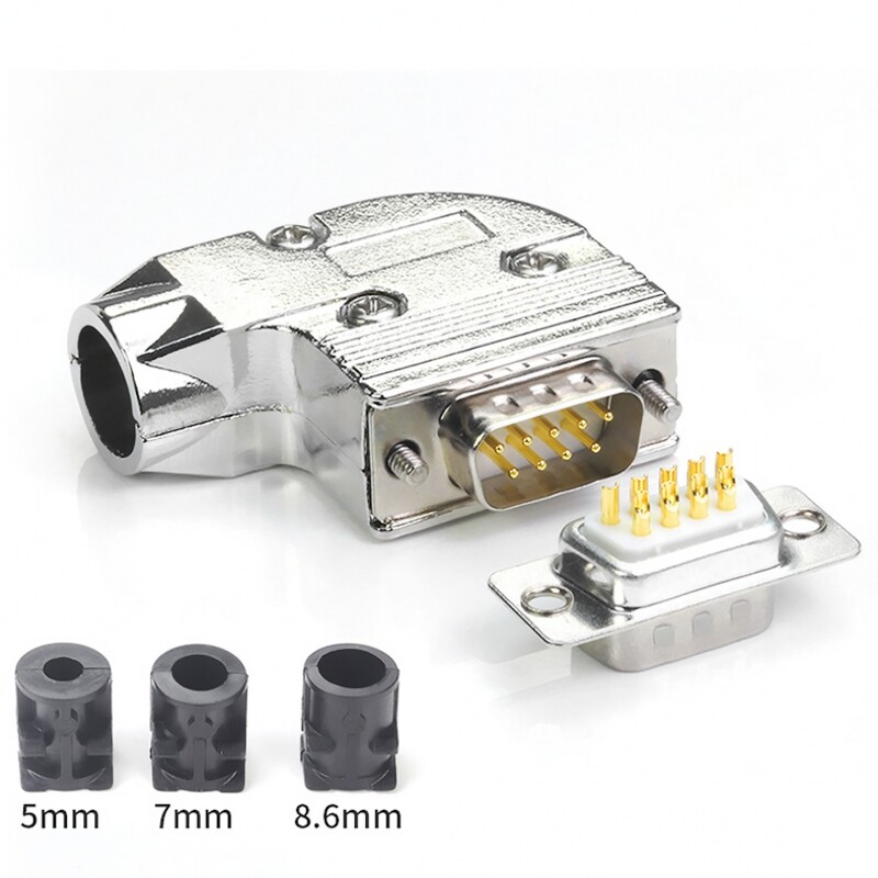 right angle d sub 9 pin connector