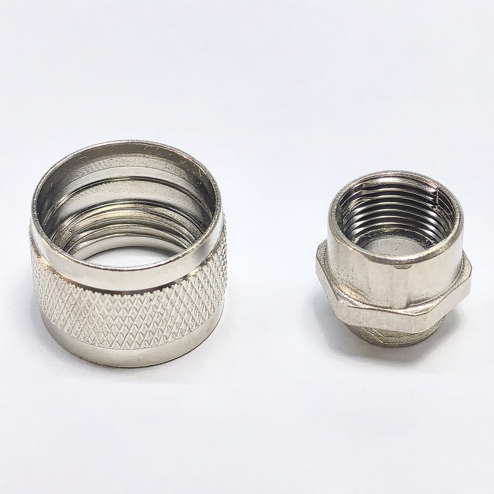 high precision cnc machined zinc die cast components with nickel plating