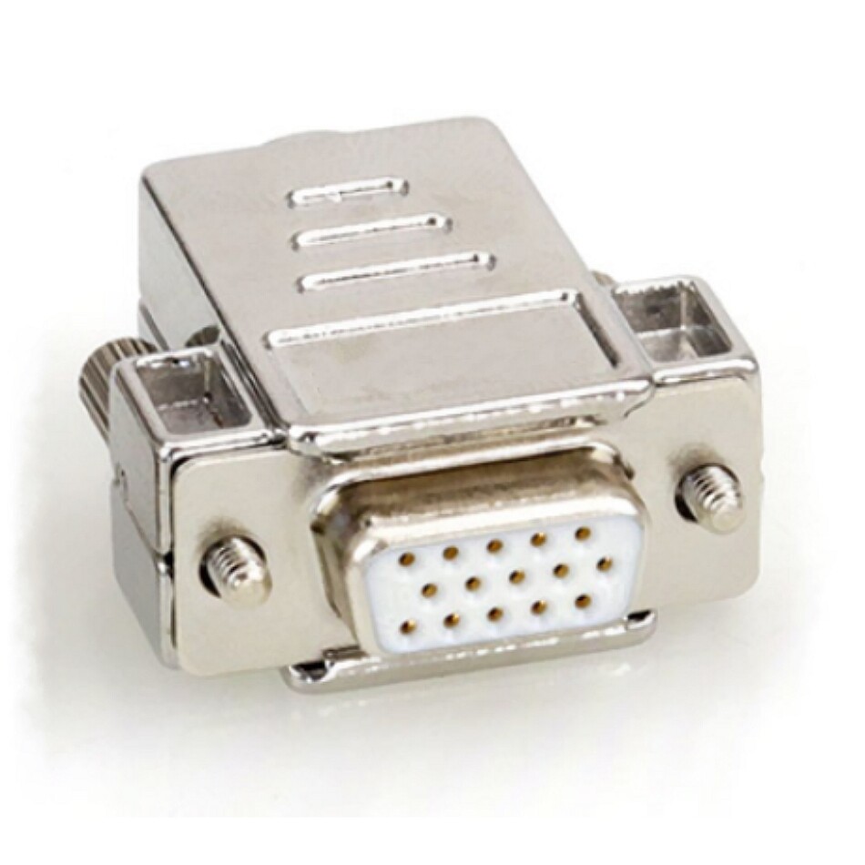 vga 15 pin d sub connector with metal housing
