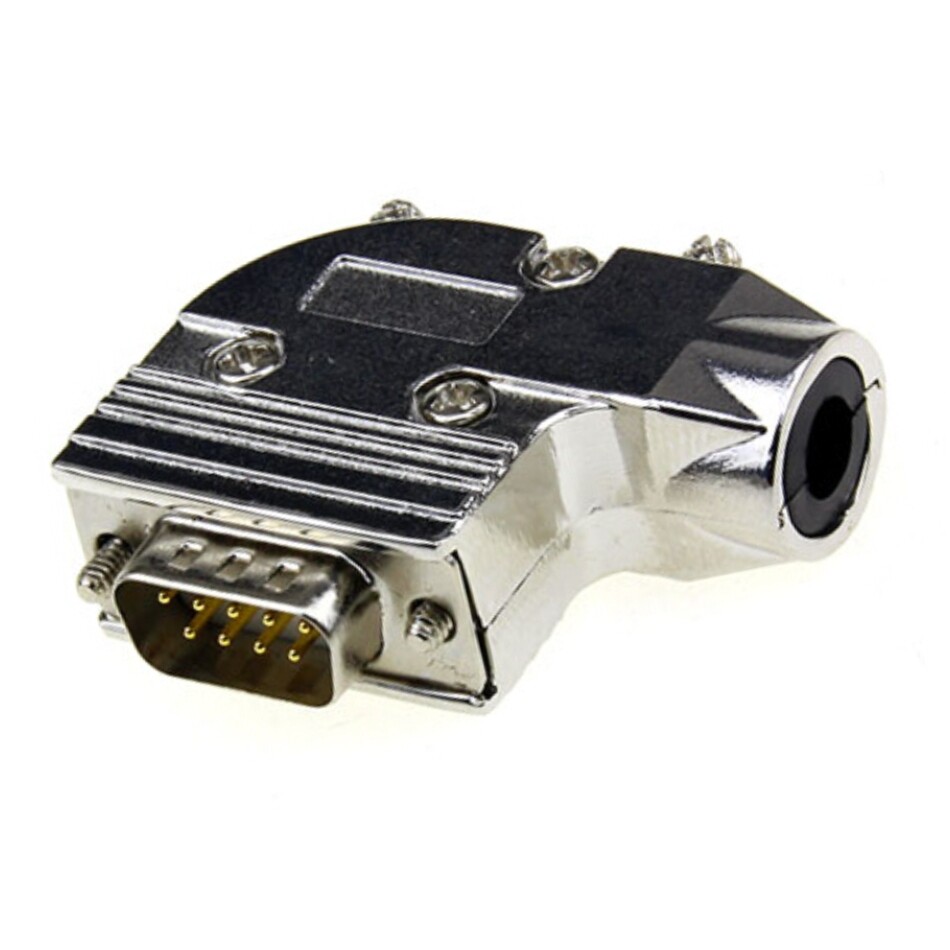 d sub 9pin metal hood connector backshells