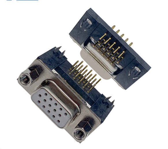 dr9 dr15 dr25 dr37 hole/pin female/male right angle welded d sub connector rs232 serial port adapter db9 9/15/25/37 pin