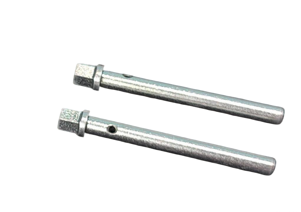 machining pin with through hole